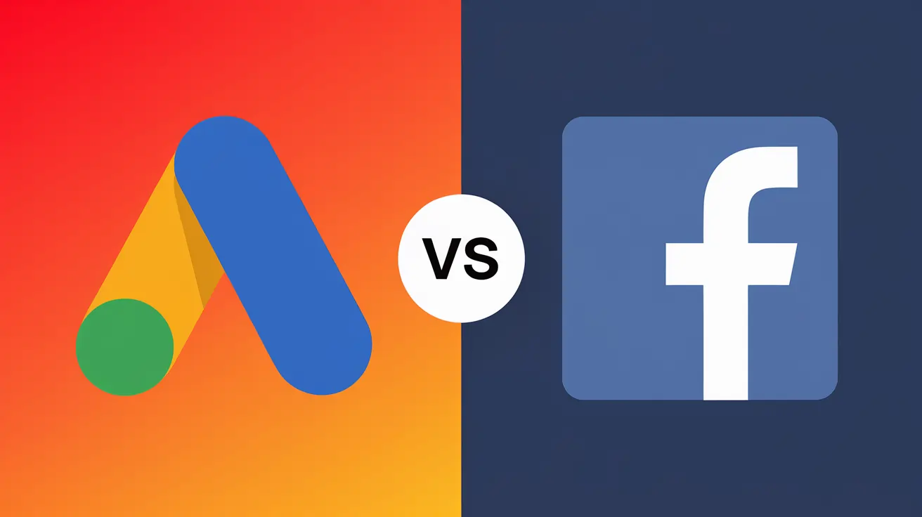 Google Ads Logo vs Facebook Ads Logo